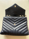 YSL Navy Blue Medium Loulou