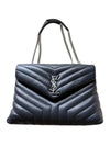 YSL Navy Blue Medium Loulou