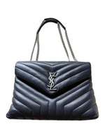 YSL Navy Blue Medium Loulou