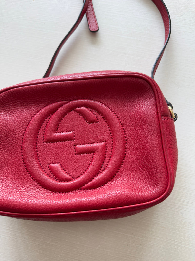Gucci Beige Soho Camera Crossbody