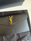 YSL Black Uptown Clutch