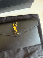 YSL Black Uptown Clutch