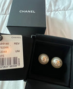 Chanel visor and earrings
