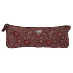 Prada Floral Embroidered Purple Clutch